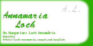 annamaria loch business card